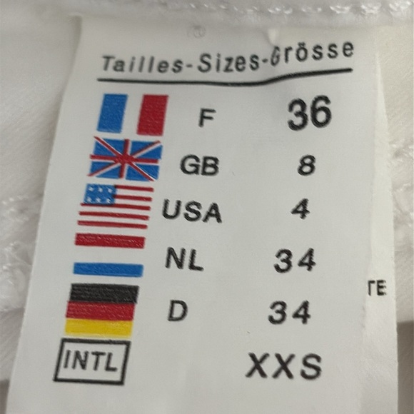 Saint James Elfy Denim Skirt in White - Size 4 - Picture 11 of 13